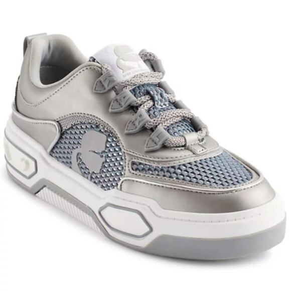 Karl Lagerfeld Colden Honeycomb Mesh Platform sneakers gray - 8.5 - Picture 1 of 13